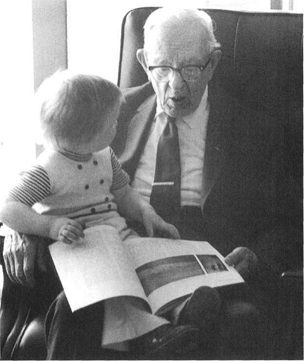 President Joseph Fielding Smith with young Church member
