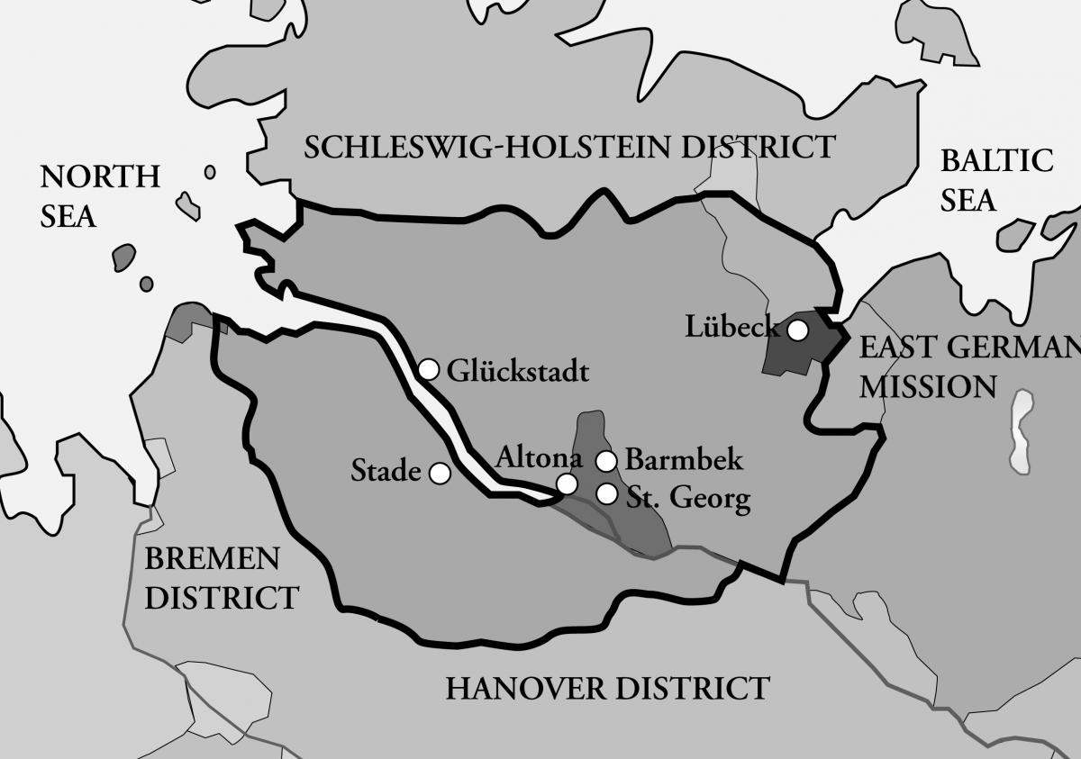 map of Hamburg