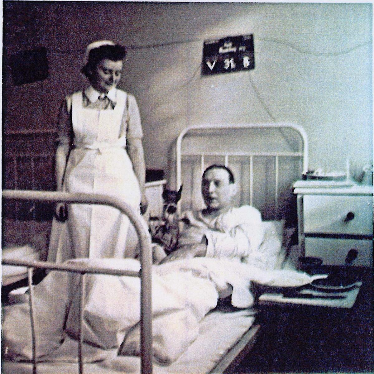 man in hospital