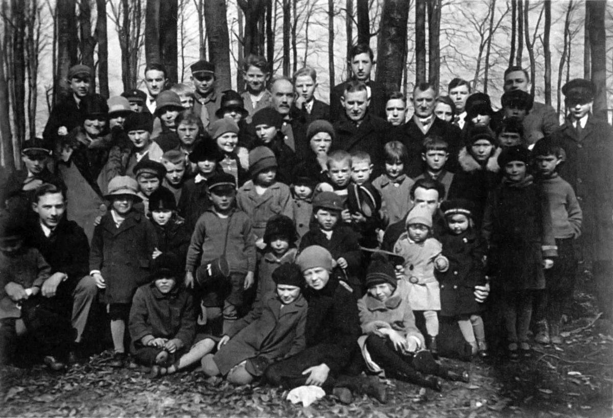 Fig. 6. Members of the Kiel Branch in 1944 on an outing in a local forest. (M.RadackKramer)