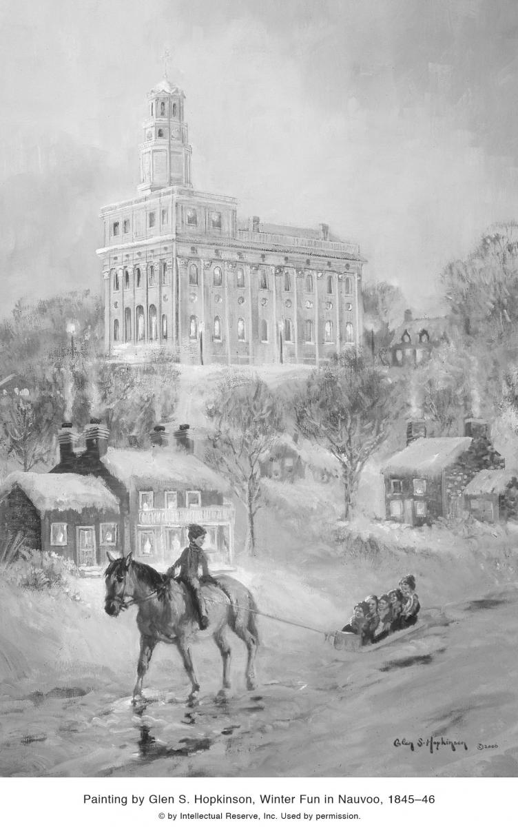 Painting of Winter in Nauvoo