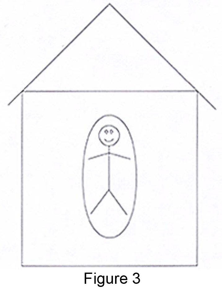 Stick Figure drawn in a home