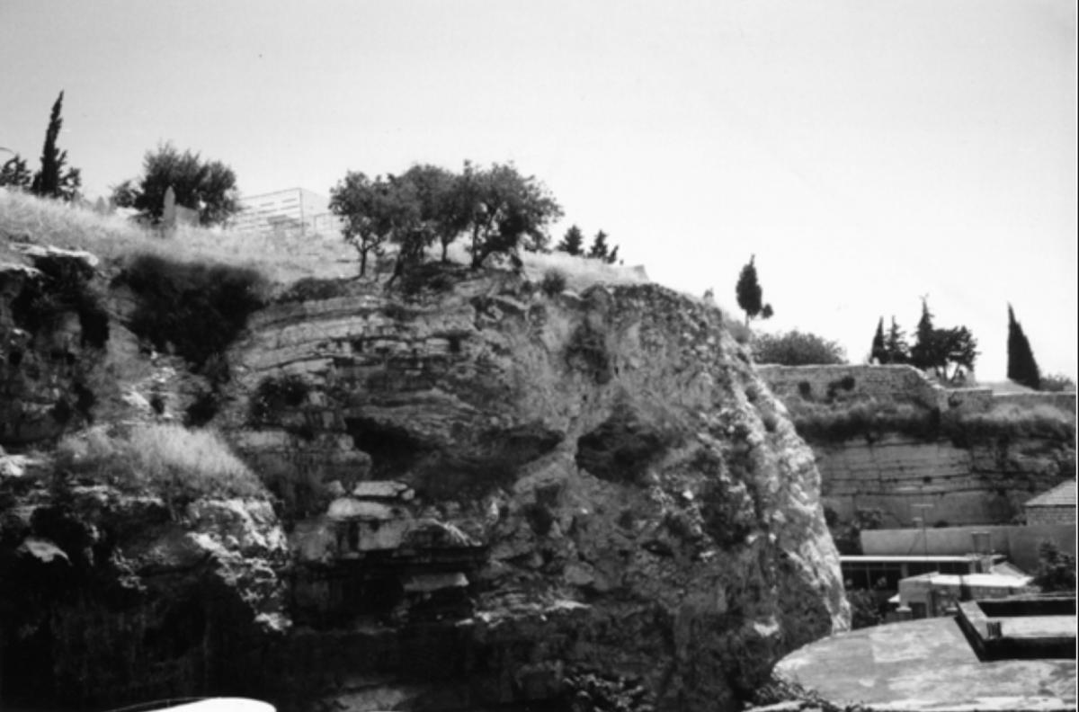 "Skull feature of Golgotha, Jerusalem"