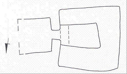 "Sketch of Typical Iron Age II Tomb"