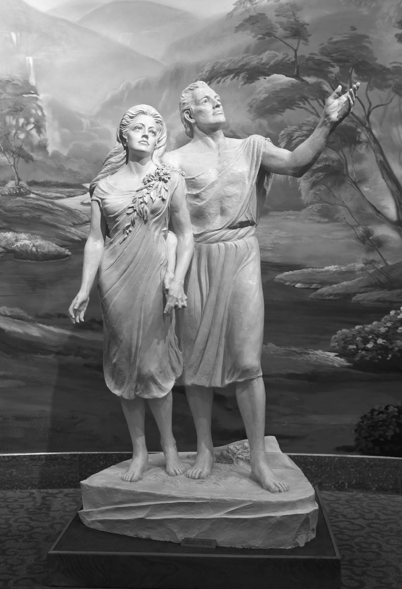 Adam and Eve statue