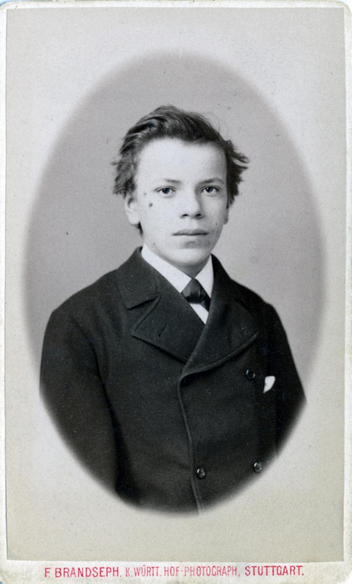 Richard Theodor Haag (1867-1947), brother of Adolf Haag, age 14