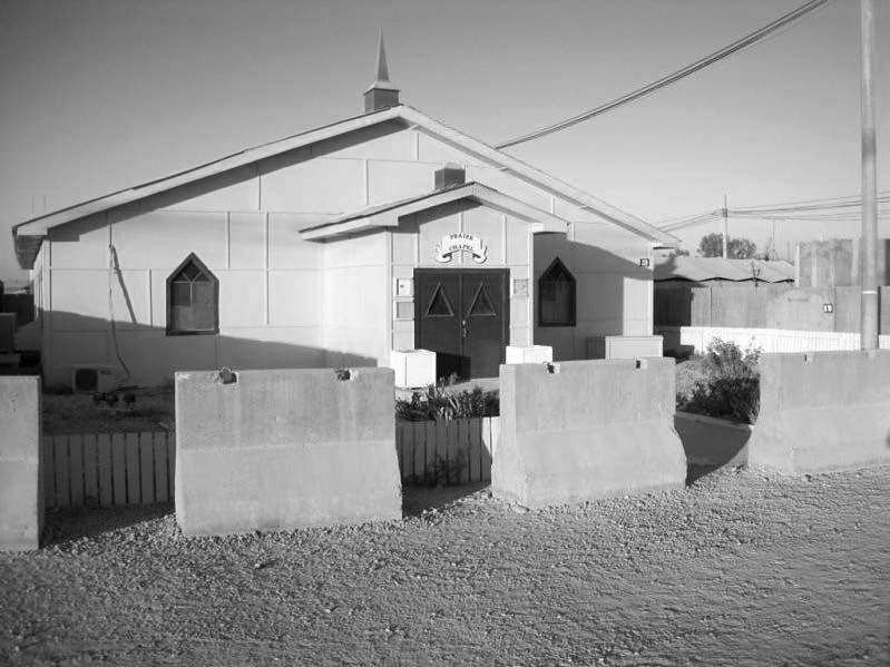 Fraise Base Chapel at Kandahar Airfield in Afghanistan. Courtesy of Eugene J. Wikle.