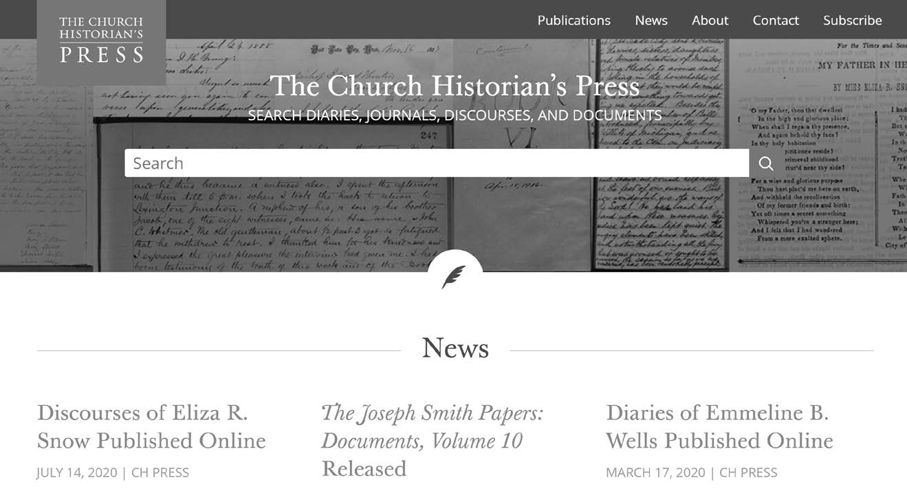 The Church Historian’s Press website.