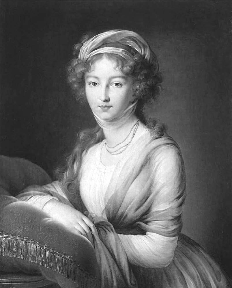 Elizaveta Alexayovna. Portrait of Empress Elisabeth Alexeievna of Russia, by Louise Élisabeth Vigée Le Brun (1795, Castle of Wolfsgarten).