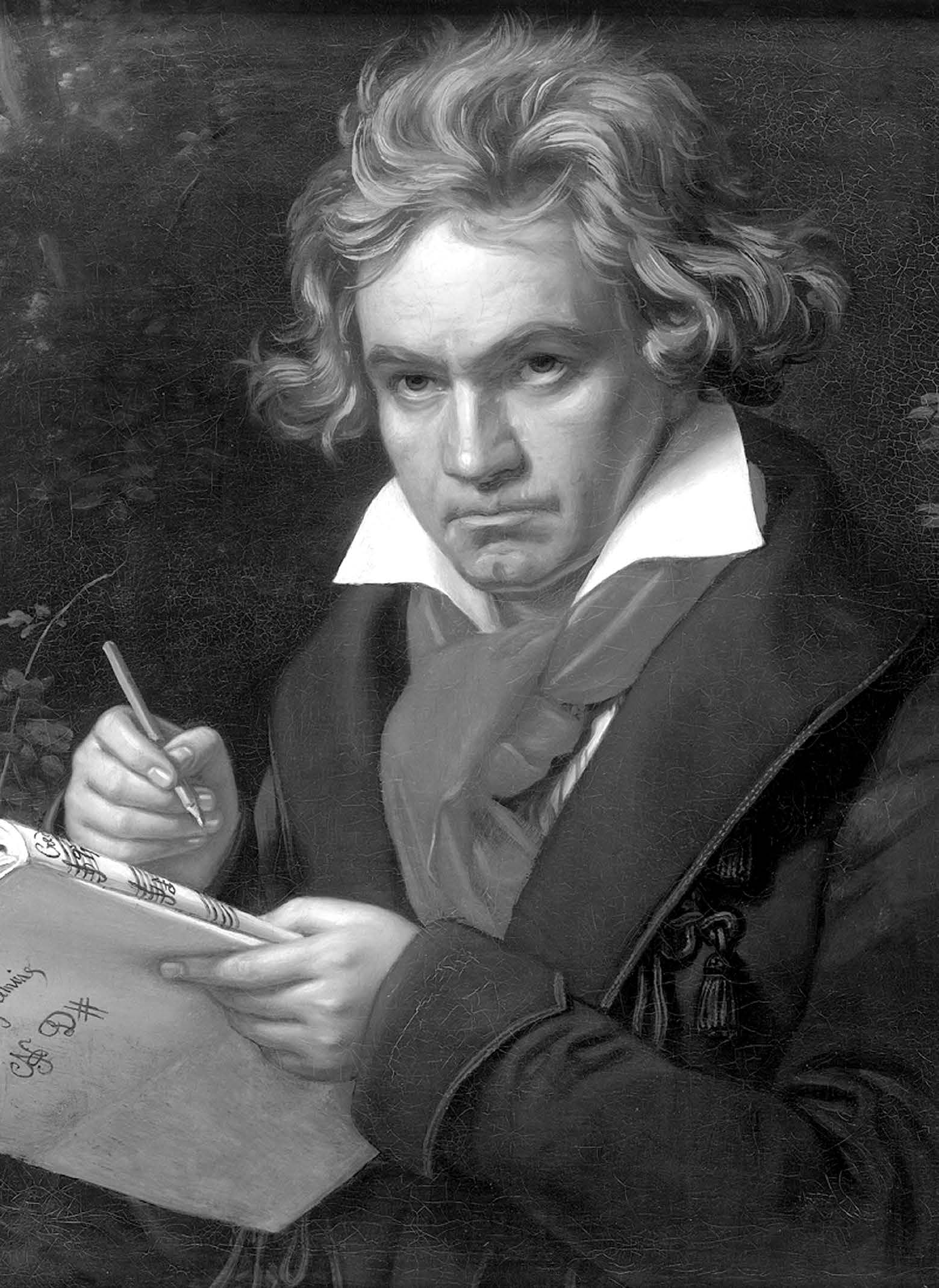 Portrait of Ludwig van Beethoven When Composing the Missa Solemnis, by Joseph Karl Stieler.