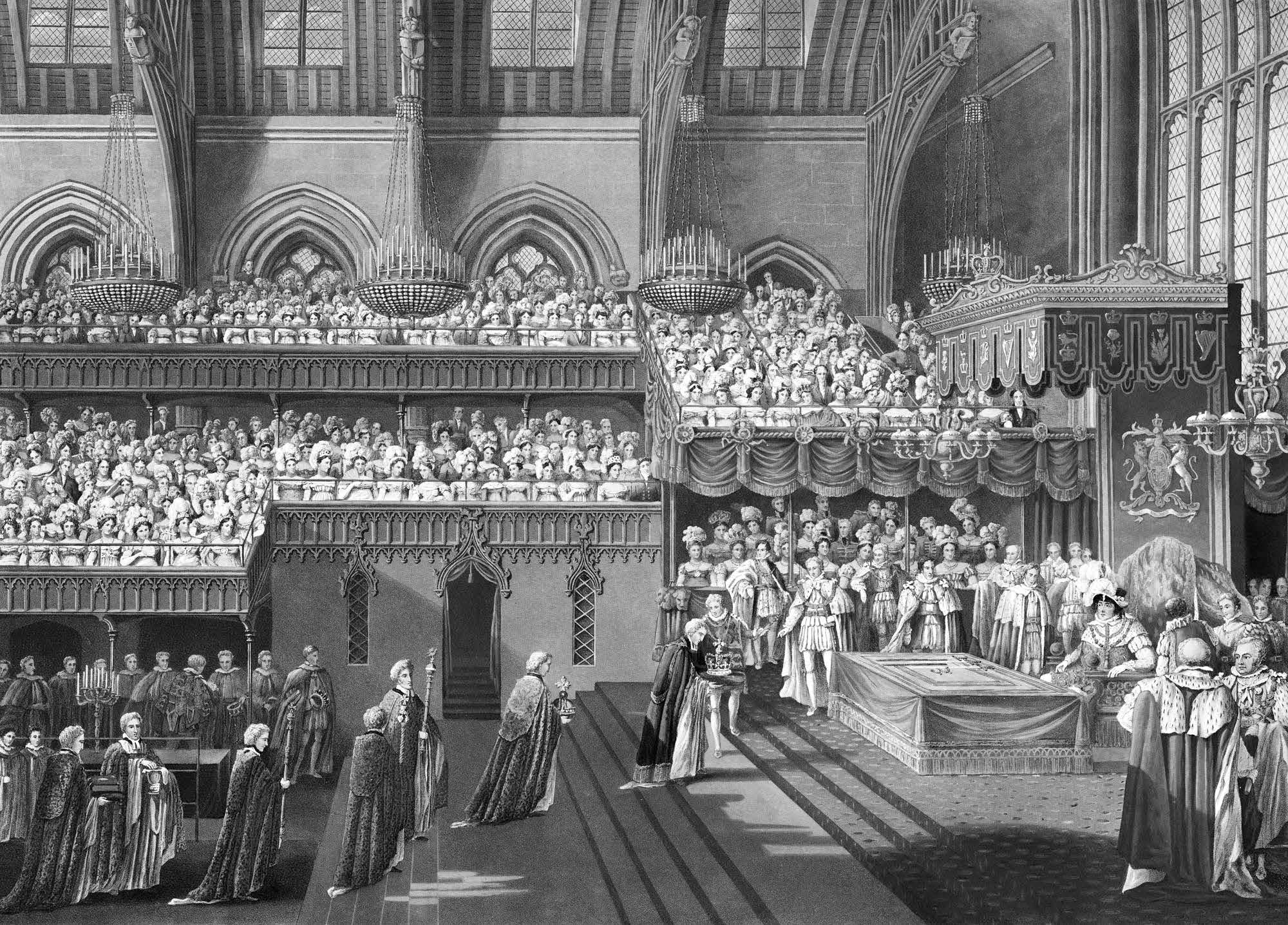 Coronation Banquet of King George IV of Great Britain, by Sir George Naylor, 19 July 1821.