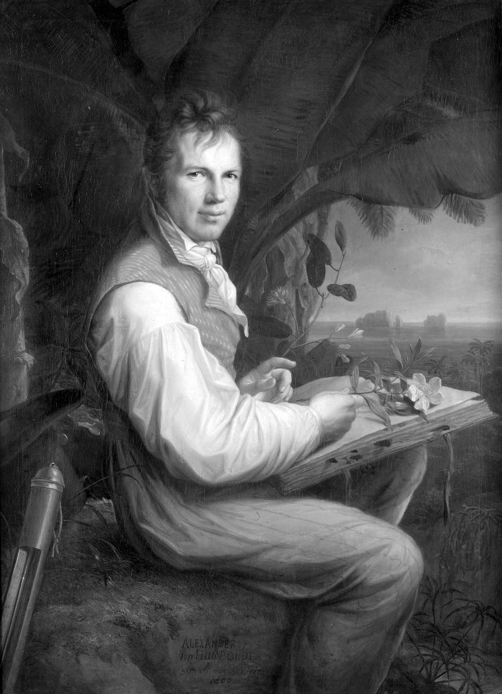 Portrait of Alexander von Humboldt, by Friedrich Georg Weitsch.