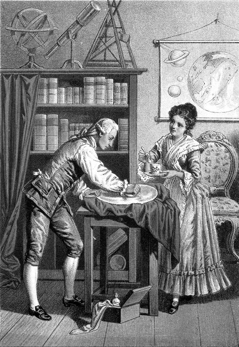 Sir William Herschel and Caroline Herschel, by A. Diethe.