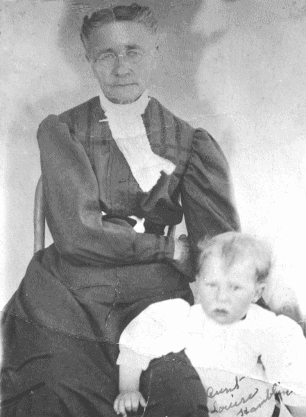 Louisa Bonelli Hamblin and a child.