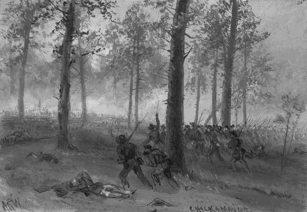 Civil War painting.