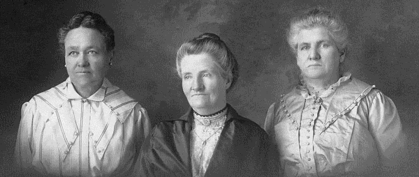 Cynthia Fife Layton, Mary Ann "Mamie" McMaster Layton, and Catherine Rankin Pace.