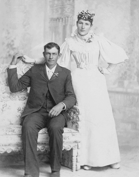 George and Avis wedding photograph.