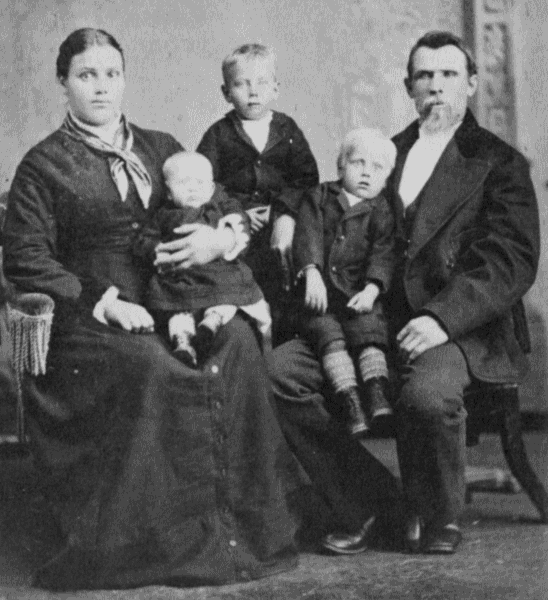 Henry and Eliza with children.