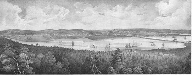 Figure 3. Philander Anderson and Fitz Henry Lane, View of the City of Washington, the Metropolis of the United States of America, Taken from Arlington House, the Residence of George Washington P. Custis Esq. (Boston: T. Moore’s Lithography, 1839). Library of Congress.