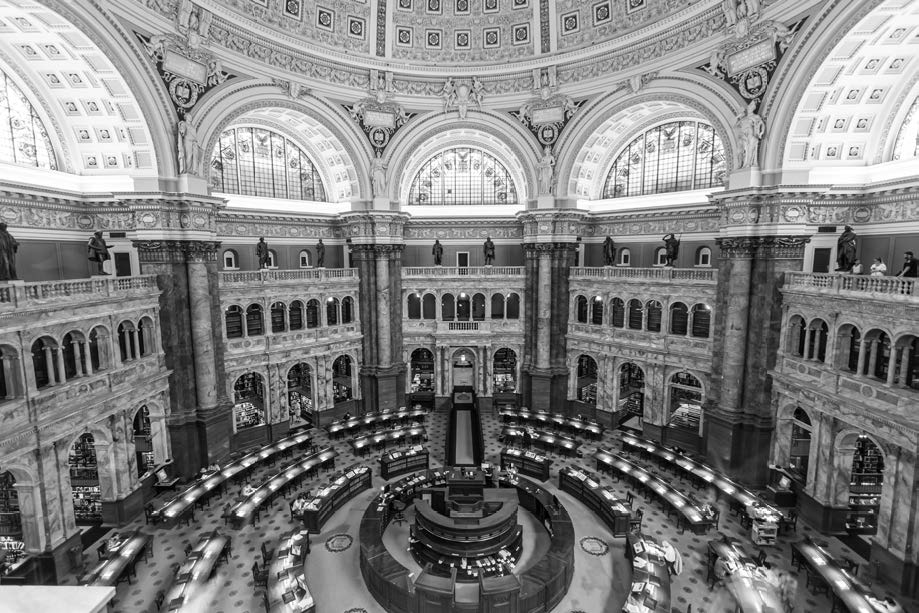 The Rare Books room in the Library of Congress’s Thomas Jefferson Building