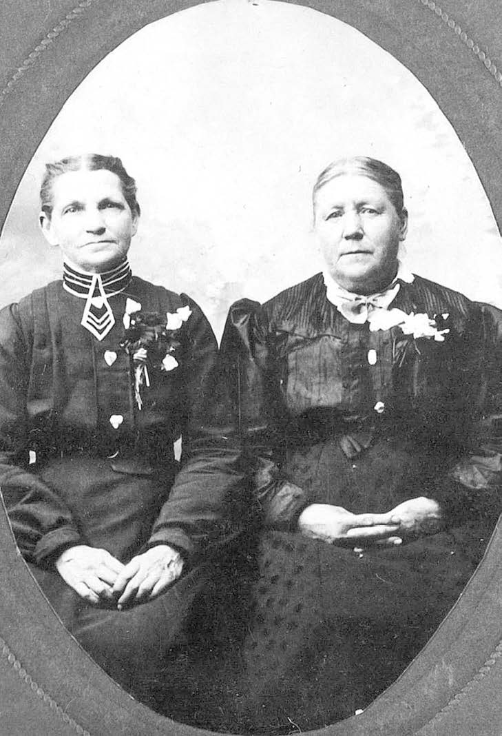 Caroline “Carrie” Goble Bowers and Mary Goble Pay.