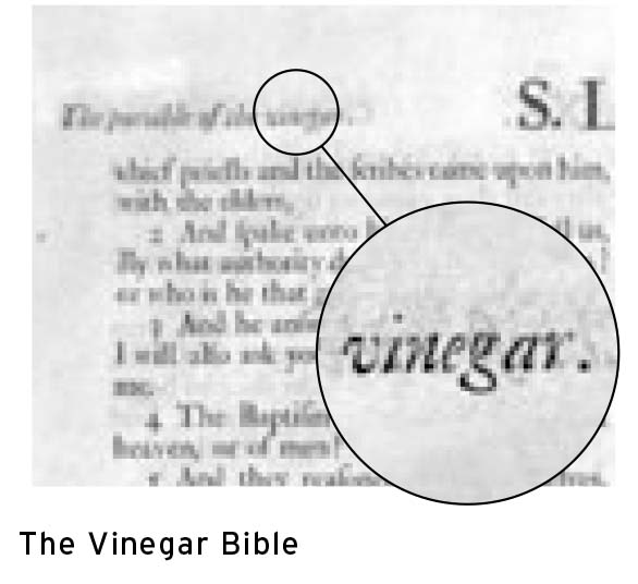 The vinegar bible