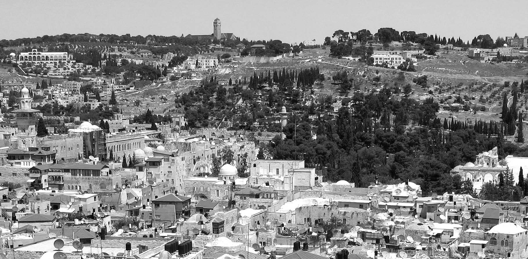 The Mount of Olives in Jerusalem, site of Orson Hyde’s dedication of the Holy Land. On the far left is the BYU Jerusalem Center. Center-right is the Orson Hyde Memorial Garden, which commemorates that dedication.