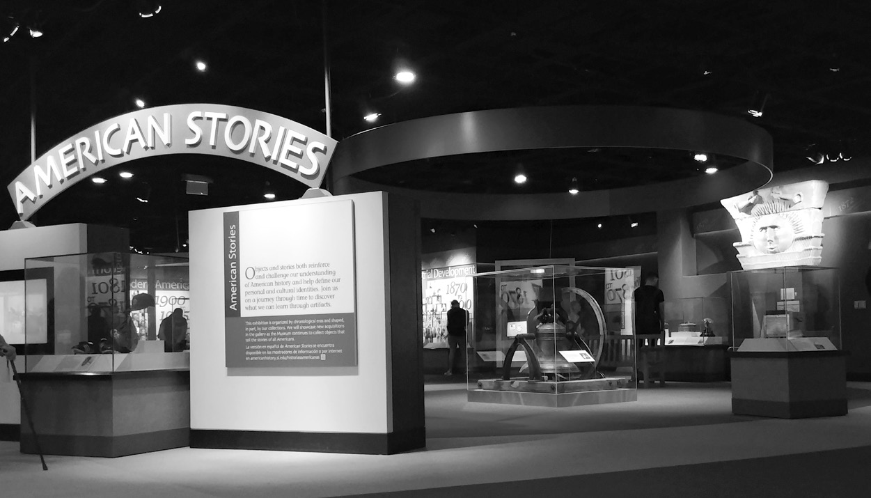 Figure 16. “American Stories” exhibition, Smithsonian National Museum of American History. The Nauvoo Temple sunstone is a major feature of the exhibit. Photo by author, 2018.