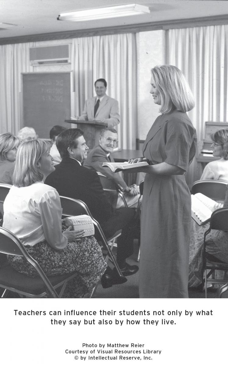 Teacher in a classroom