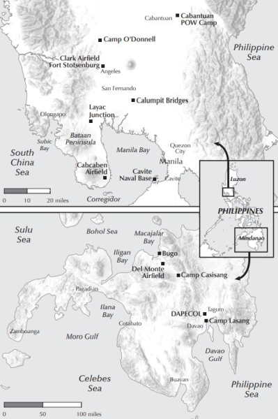 map of the luzon and mindano islands