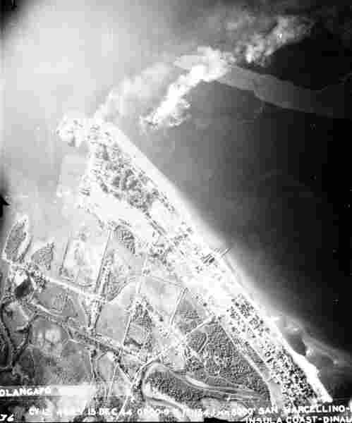plane photo of the attack on the oryoku maru