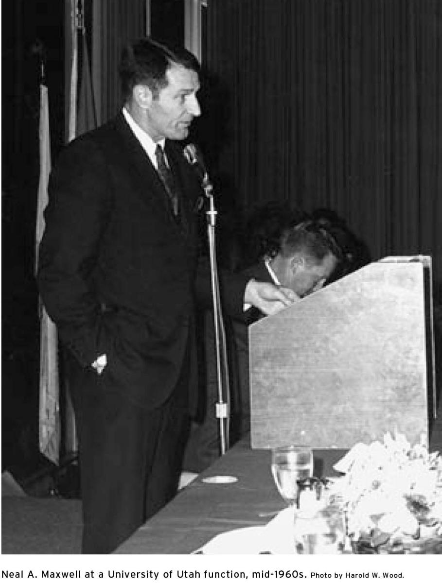 Neal A. Maxwell speaking circa 1960