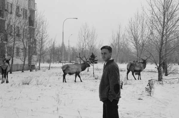 photo of elder hansen in front of the apartments