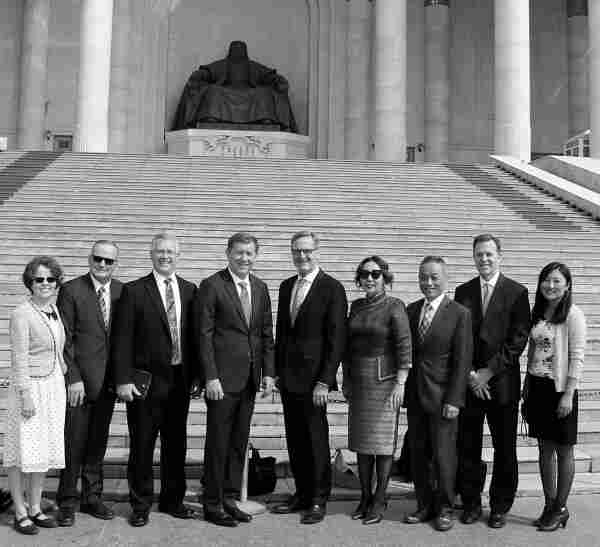 photo of church authorities at sukhbaatar square