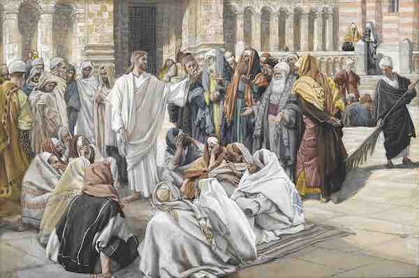 painting of pharisees questioning Jesus