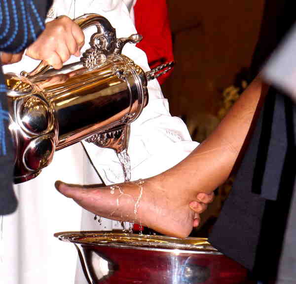 photo of foot washing