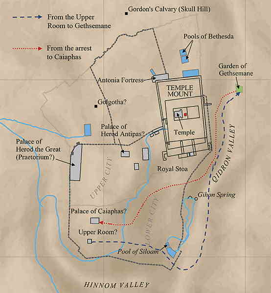 map of jerusalem