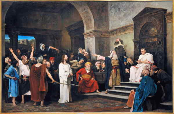 christ in front of pilate