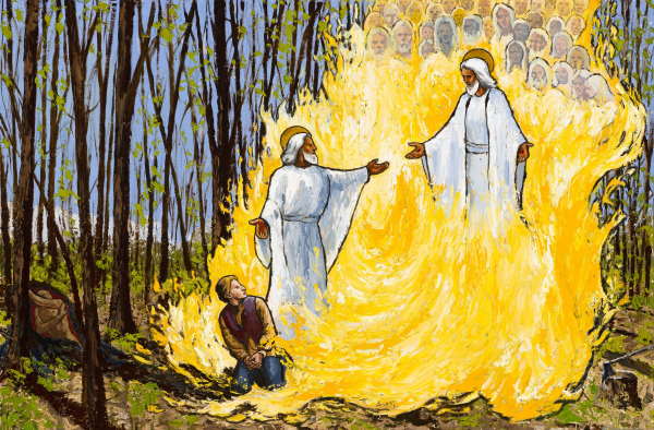 painting of the first vision by anthony sweat