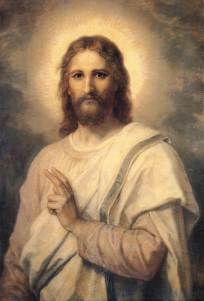 painting of the figure of christ by heinrich hofmann