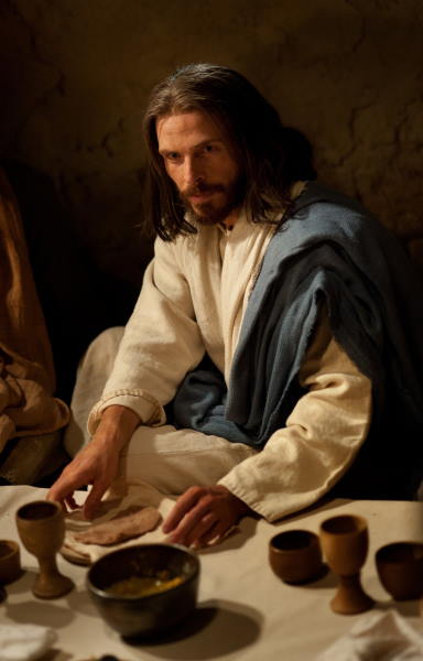 depiction of jesus at the last supper