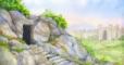 Illustration of the empty tomb