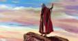 Illustration of Moses on Mount Nebo