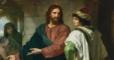 Painting of Jesus talking with the rich man